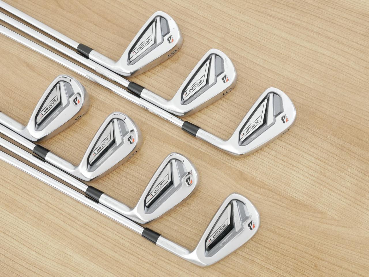 Iron set : Bridgestone : ชุดเหล็ก Bridgestone Tour B 202CBP Forged (ปี 2021) มีเหล็ก 4-Pw (7 ชิ้น) ก้านเหล็ก NS Pro Modus 105 Flex S
