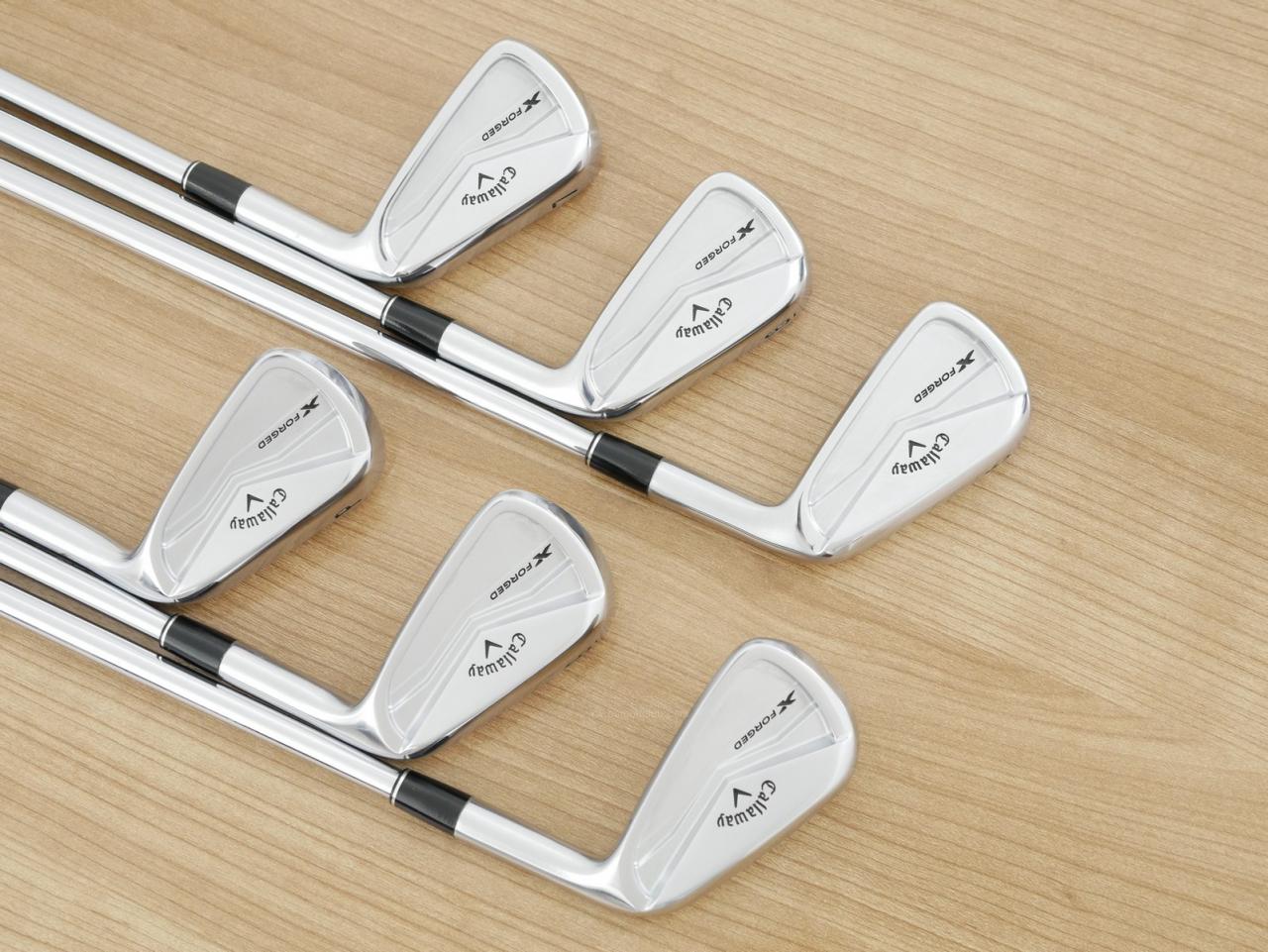 Iron set : Callaway : ชุดเหล็ก Callaway X Forged (ออกปี 2024 นุ่ม แน่น หล่อมาก) มีเหล็ก 5-Pw (6 ชิ้น) ก้านเหล็ก NS Pro Modus 120 Flex S