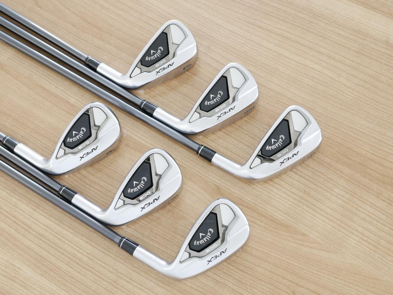 Iron set : Callaway : ชุดเหล็ก Callaway APEX DCB Forged (ปี 2022) มีเหล็ก 5-Pw (6 ชิ้น) ก้านกราไฟต์ Mitsubishi Diamana 55 Flex R