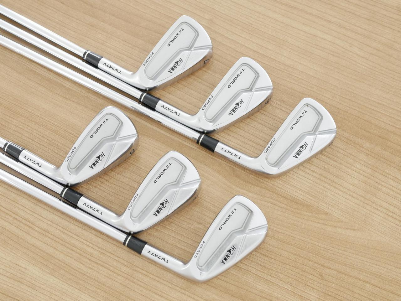 Iron set : Honma : ชุดเหล็ก Honma Tour World TW747V Forged (รุ่นปี 2019) มีเหล็ก 5-10 (6 ชิ้น) ก้านเหล็ก AMT Tour White S200