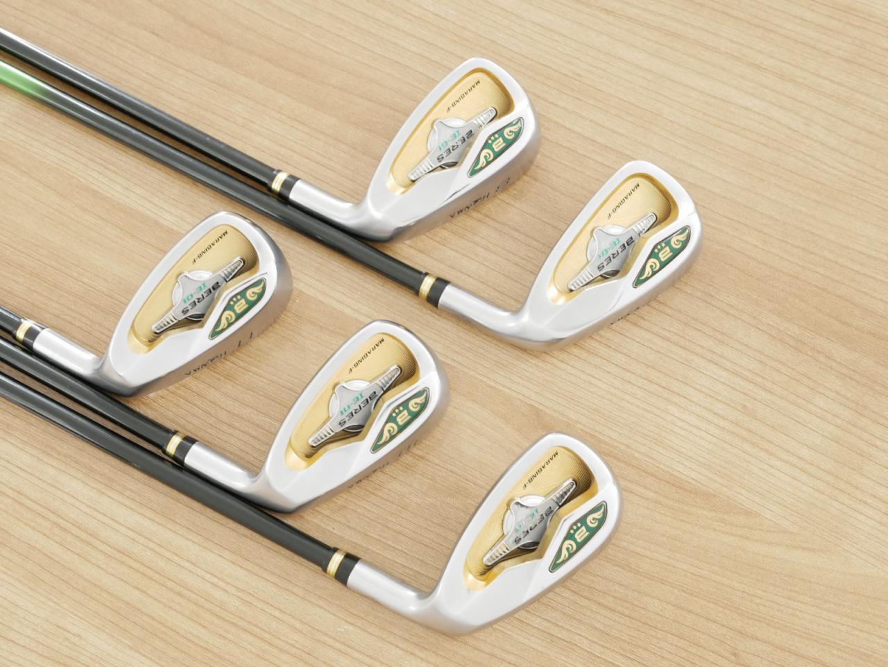 Iron set : Honma : **ก้าน 3 ดาว** ชุดเหล็ก Honma Beres IE-01 (ใบใหญ่ ลอยง่าย เหมาะกับซีเนียร์) มีเหล็ก 7-11 (5 ชิ้น) ก้าน ARMRQ 6 (45) Flex R (3 ดาว)
