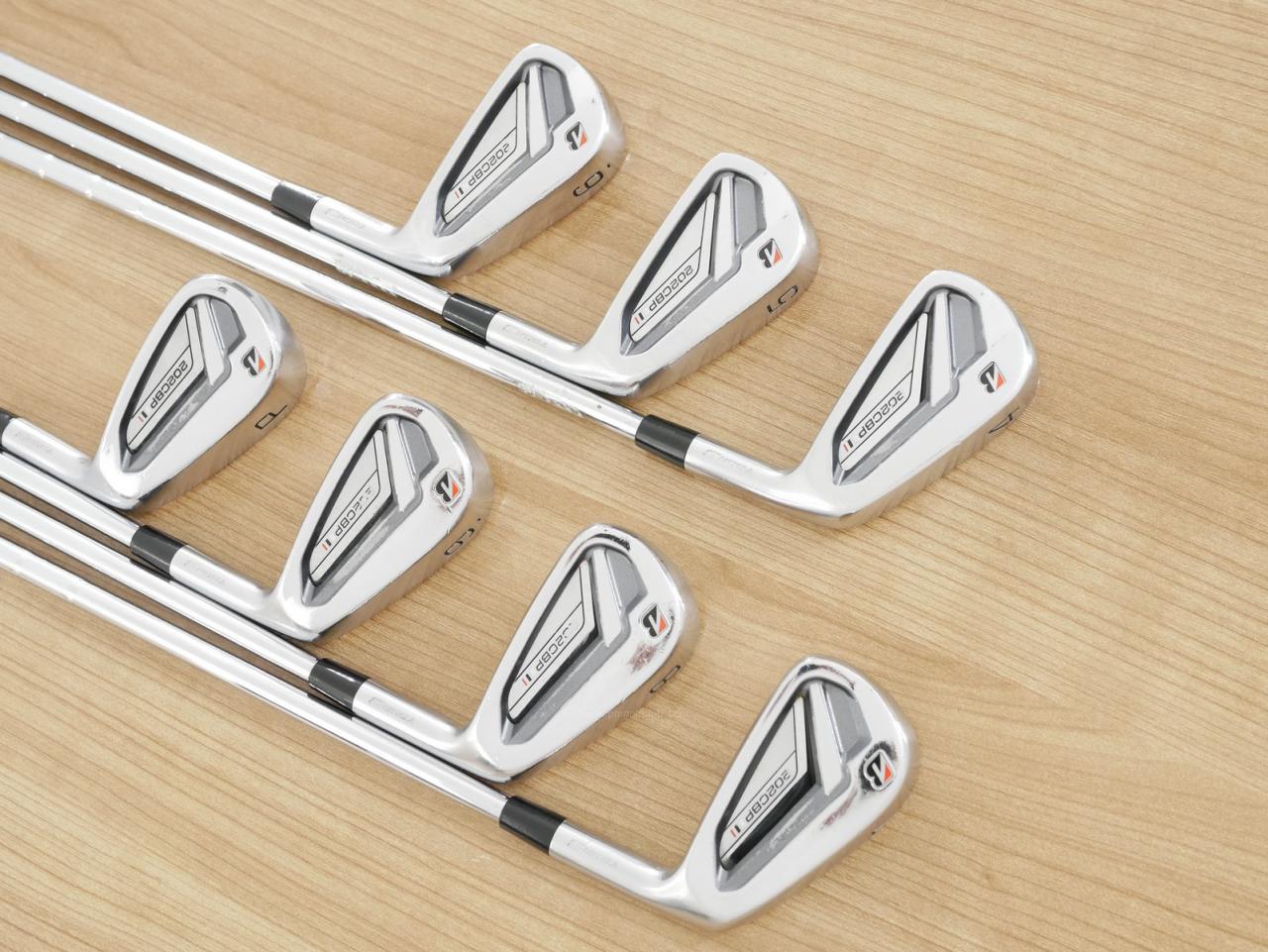 Iron set : Bridgestone : ชุดเหล็ก Bridgestone Tour B 202CBP Forged (ปี 2021) มีเหล็ก 4-Pw (7 ชิ้น) ก้านเหล็ก NS Pro Modus 105 Flex S