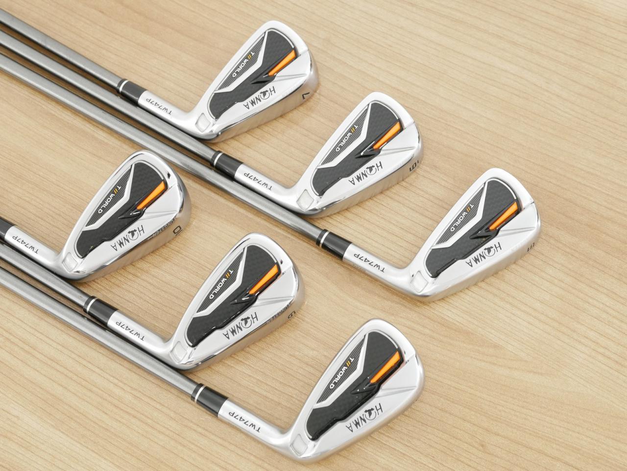 Iron set : Honma : ชุดเหล็ก Honma Tour World TW747P (รุ่นปี 2019) มีเหล็ก 5-10 (6 ชิ้น) ก้านกราไฟต์ Honma Vizard 50 Flex S