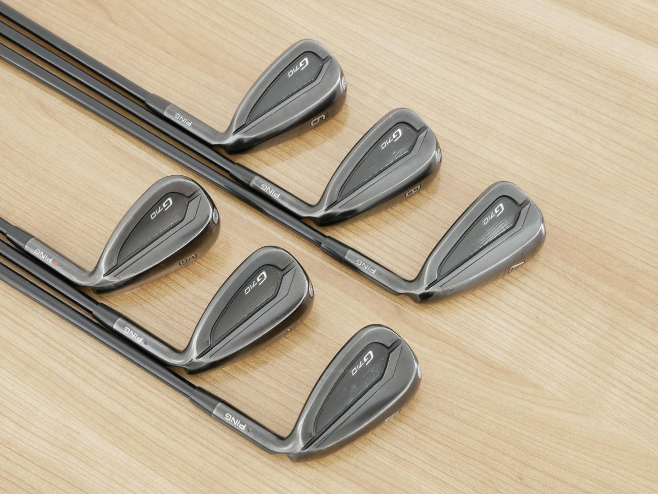 Iron set : Ping : ชุดเหล็ก Ping G710 (ปี 2021 Japan Spec. ใบใหญ่ ง่ายที่สุด ไกลที่สุดของ Ping) มีเหล็ก 7-Pw,Aw,Sw (6 ชิ้น) ก้านกราไฟต์ Ping ALTA Distanza 40 Flex R