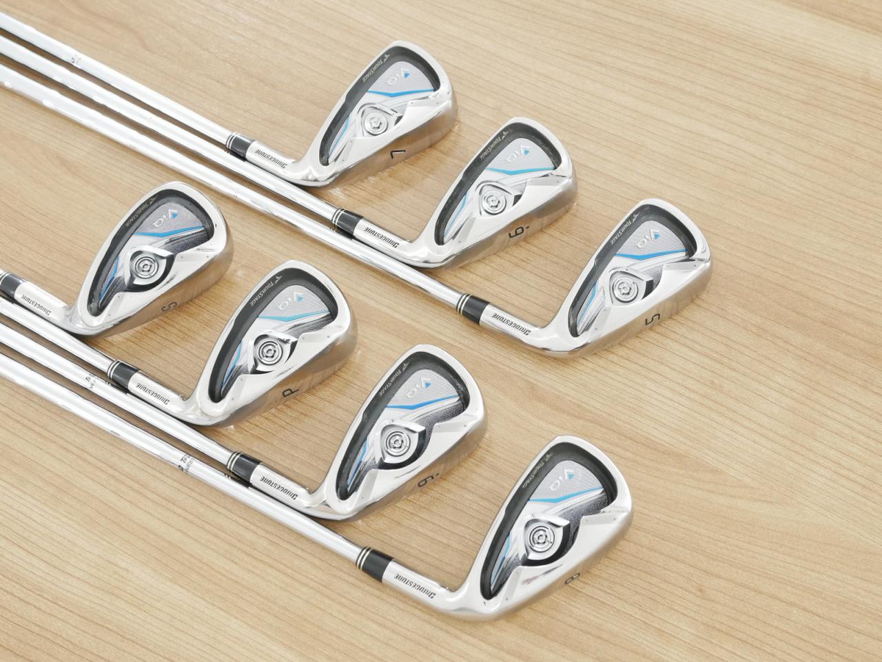Iron set : Tourstage : ชุดเหล็ก Tourstage VIQ มีเหล็ก 5-Pw,Sw (7 ชิ้น) ก้านเหล็ก Flex S