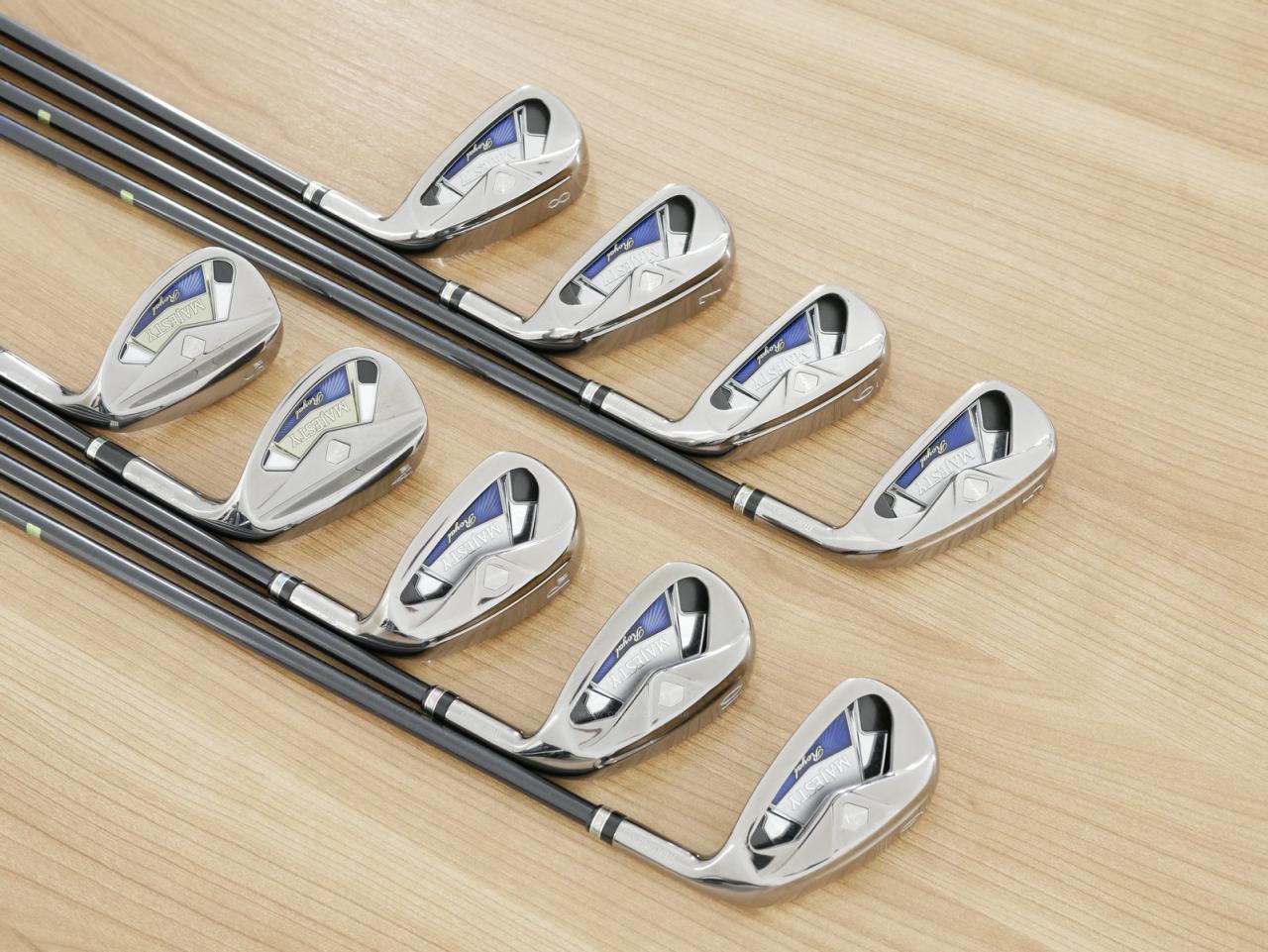 Iron set : Maruman : ชุดเหล็ก Maruman Majesty Royal Black (รุ่นท๊อปสุด ตีง่าย เด้ง ไกลมากๆ) มีเหล็ก 5-10,Pw,Aw,Sw (9 ชิ้น ระยะเทียบเท่า 4-Pw,Aw,Sw) ก้านกราไฟต์ Flex SR