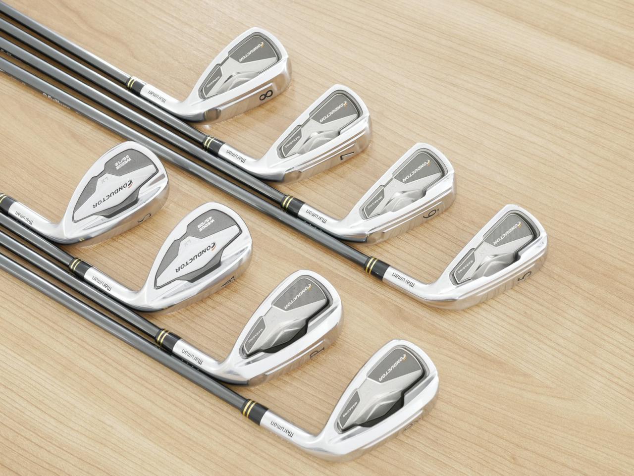 Iron set : Maruman : ชุดเหล็ก Maruman Conductor LX (ตีง่าย ไกล หน้า Maraging) มีเหล็ก 5-Pw,Aw,Sw (8 ชิ้น) ก้านกราไฟต์ Fujikura Motore Speeder 45i Flex R