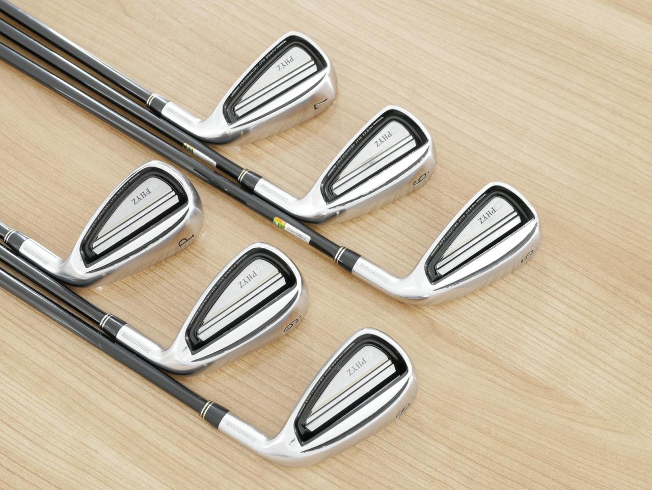 Iron set : Tourstage : ชุดเหล็ก Tourstage PHYZ III (ปี 2017 ซีรี่ย์ท๊อป ใบใหญ่ ตีง่าย ไกล) มีเหล็ก 5-Pw (6 ชิ้น) ก้านกราไฟต์ Flex R