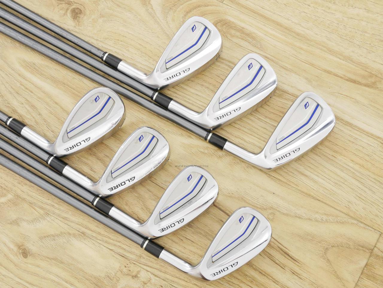 Iron set : Taylormade : ชุดเหล็ก Taylormade Gloire F2 Forged (รุ่นท๊อปสุด Japan Spec. ออกปี 2017) มีเหล็ก 6-Pw,Aw,Sw (7 ชิ้น) ก้านกราไฟต์ Flex R