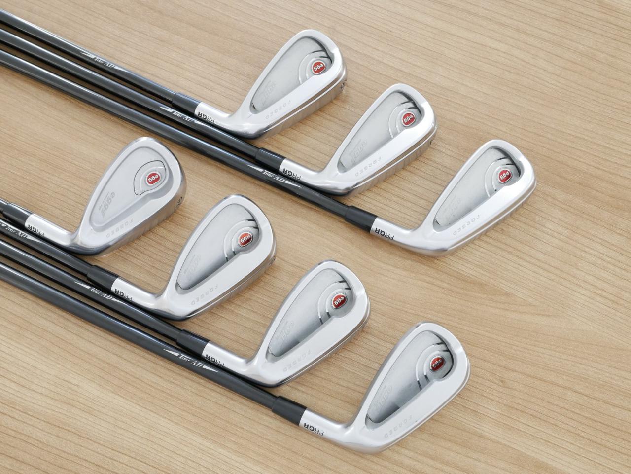 Iron set : PRGR : ชุดเหล็กกระเทย PRGR Egg PF Forged (รุ่นปี 2019 ตีง่ายและไกลมากๆ โกงสุดๆ) มีเหล็ก 6-Pw,Aw,As (7 ชิ้น) ก้านกราไฟต์ Tour AD 85 Flex R