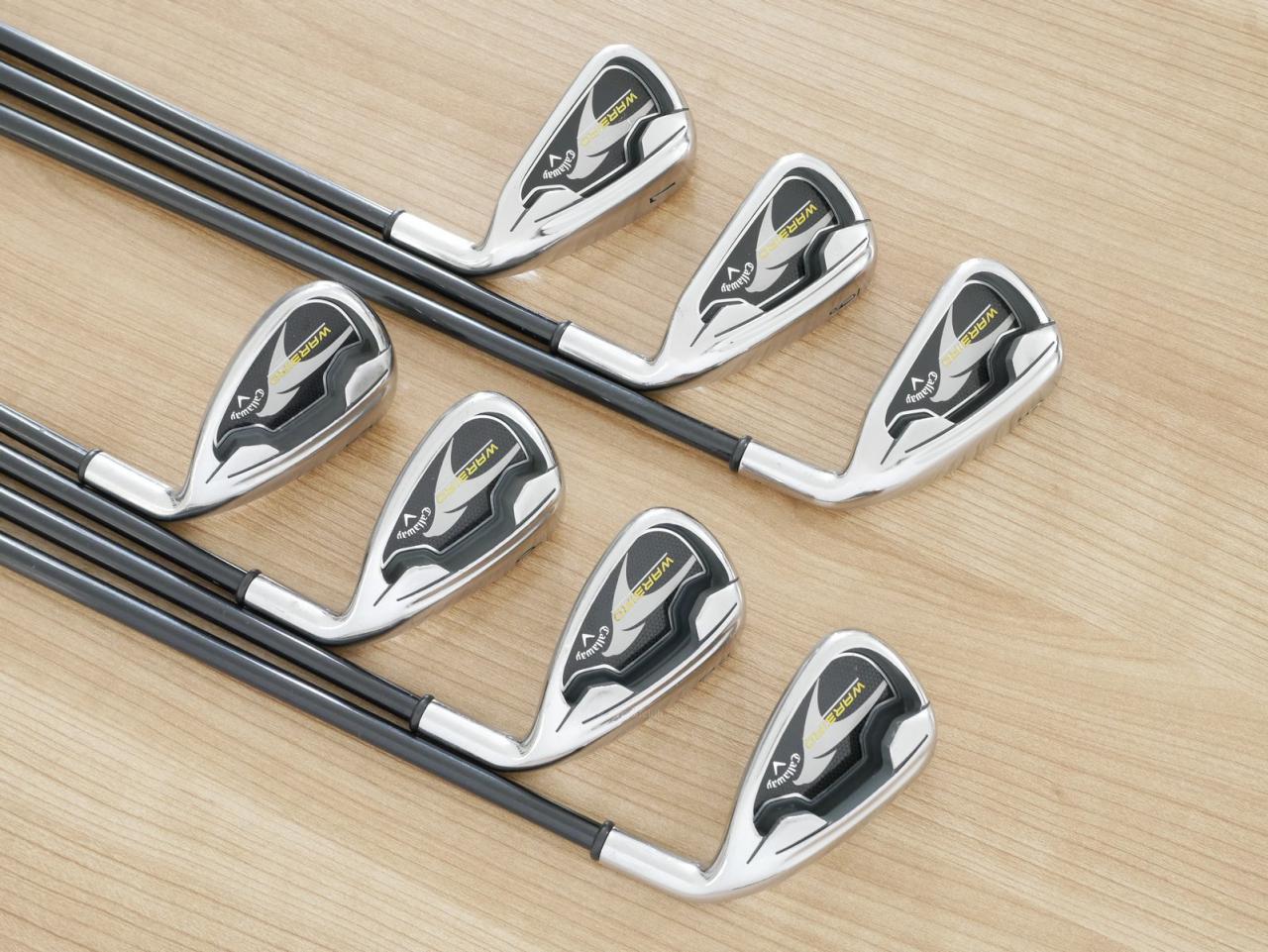 Iron set : Callaway : ชุดเหล็ก Callaway Warbird มีเหล็ก 5-Pw,Sw (7 ชิ้น) ก้านกราไฟต์ Flex R