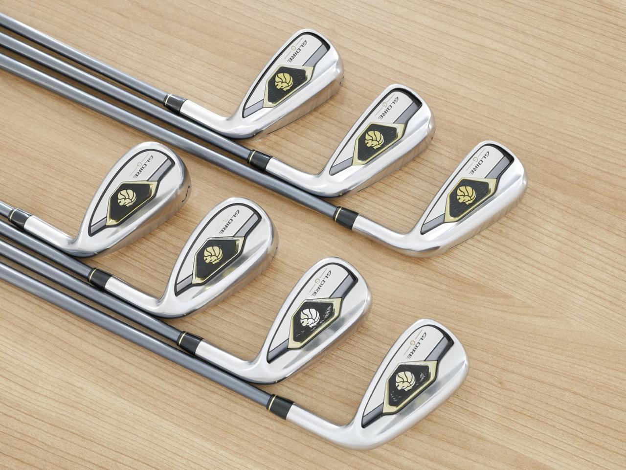 Iron set : Taylormade : ชุดเหล็ก Taylormade Gloire G (รุ่นท๊อปสุด ตีไกลมากๆ เหล็ก 7 Loft 26.5 หน้าเด้ง) มีเหล็ก 6-Pw,Aw,Sw (7 ชิ้น) ก้านกราไฟต์ Flex R