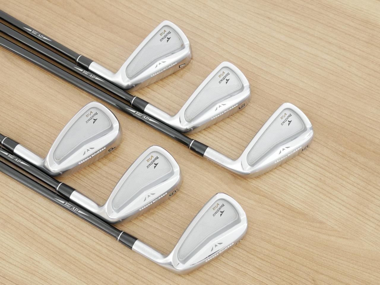 Iron set : Tourstage : ชุดเหล็ก Tourstage VIQ (Forged) มีเหล็ก 5-Pw (6 ชิ้น) ก้านกราไฟต์ Tour AD 75 Flex R