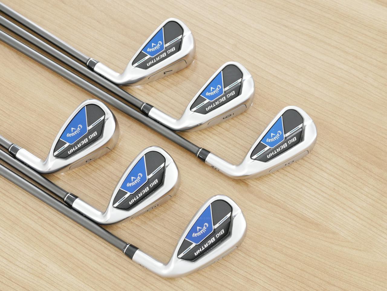 Iron set : Callaway : ชุดเหล็ก Callaway Big Bertha B21 (ออกปี 2021 ตีง่ายที่สุดของ Callaway) มีเหล็ก 5-Pw (6 ชิ้น) ก้านกราไฟต์ UST Mamiya RECOIL ES 760 F3 Flex R