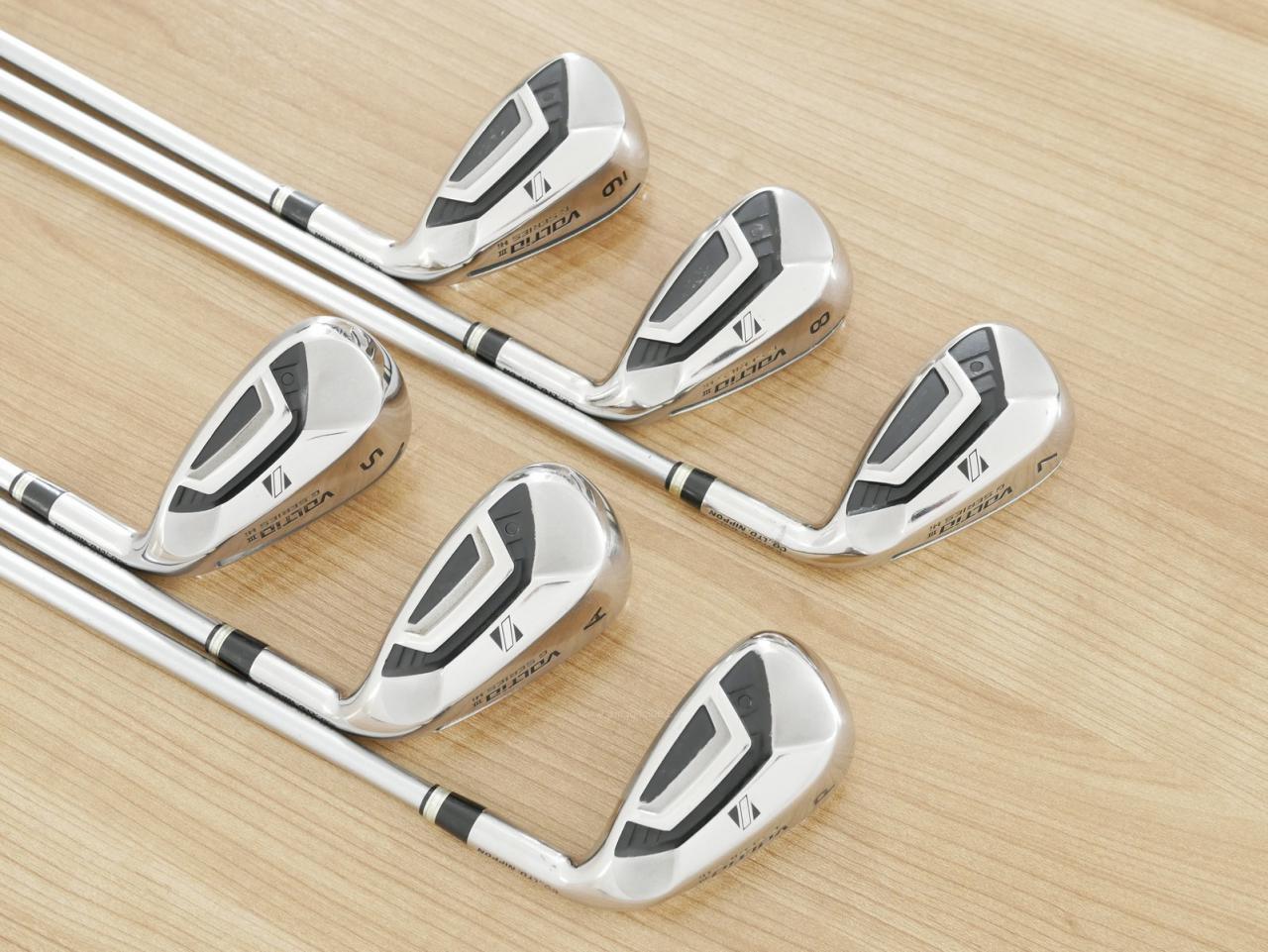 Iron set : Katana : ชุดเหล็กกระเทย Katana Voltio III G Series Hi (ตีง่าย ไกลมาก) มีเหล็ก 7-Pw,Aw,Sw (6 ชิ้น ระยะเทียบเท่า เหล็ก 6-Pw,Sw) ก้าน Tour AD VS-5 Flex R