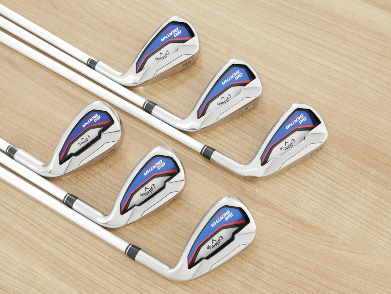 Iron set : Callaway : ชุดเหล็ก Callaway Big Bertha Beta (ใบใหญ่ ตีง่ายมาก) มีเหล็ก 6-Pw,Aw (6 ชิ้น) ก้านกราไฟต์ Fujikura Air Speeder Flex SR