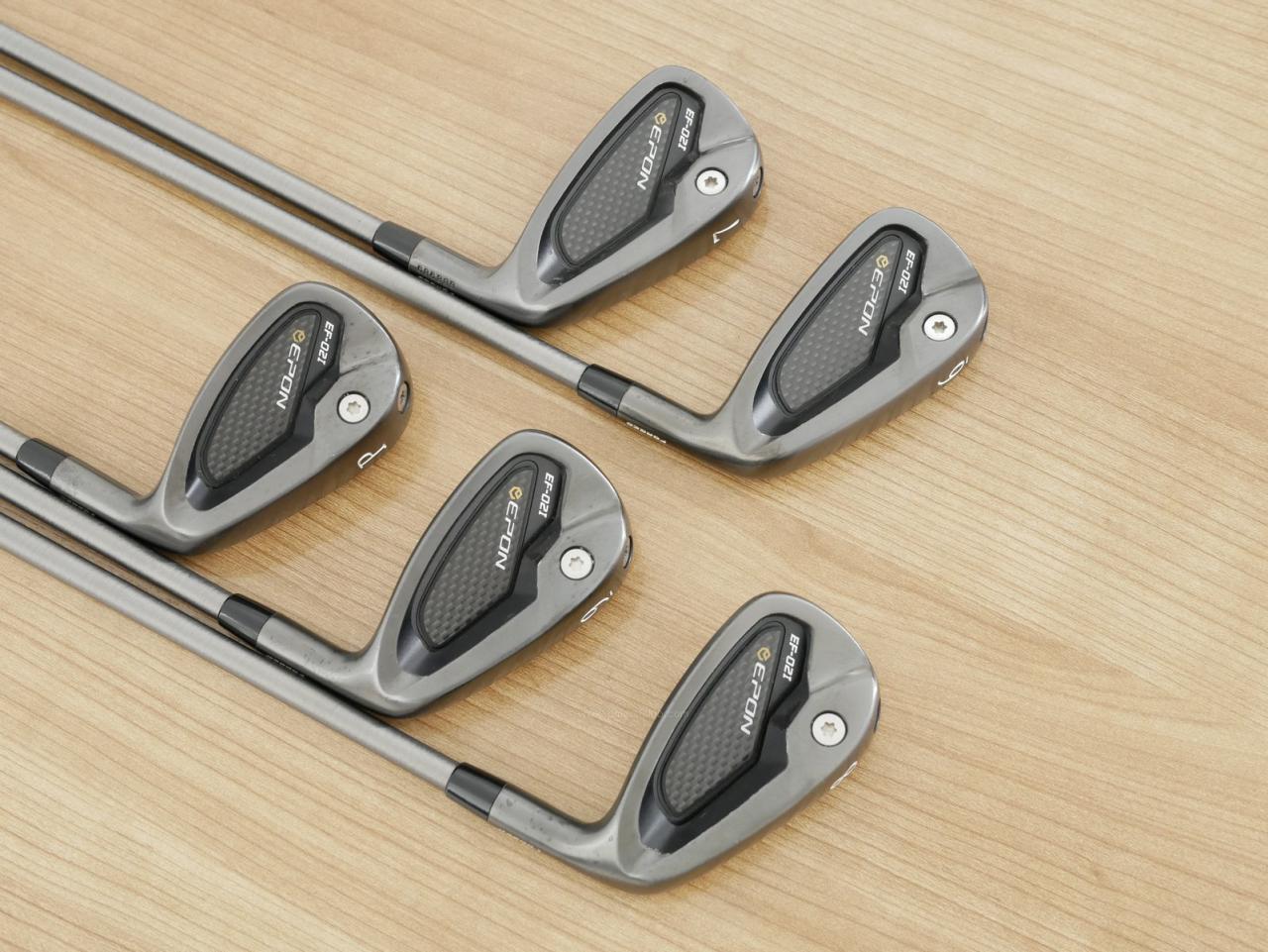 Lady club : All : ชุดเหล็ก EPON EF-02I Forged (ออกปี 2022 ใบใหญ่ ตีง่าย ไกล) มีเหล็ก 6-Pw (5 ชิ้น) ก้าน Steelfiber H.PLUS 55 Flex A (Lady)