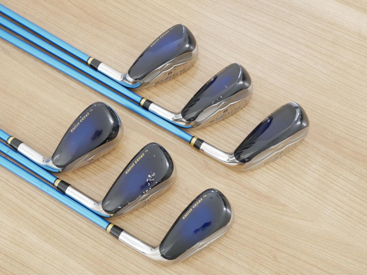 Iron set : Katana : ชุดเหล็กกระเทย Katana Sword SL-Eleven มีเหล็ก 7-12 (6 ชิ้น เทียบเท่า 6-Pw,Aw) ก้านกราไฟต์ Flex SR