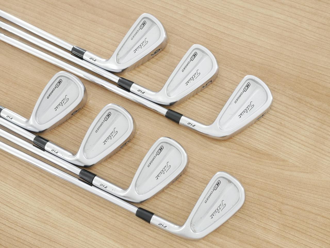 Iron set : Titleist : ชุดเหล็ก Titleist 712 CB Forged มีเหล็ก 4-Pw (7 ชิ้น) ก้านเหล็ก True Temper AMT Red R300