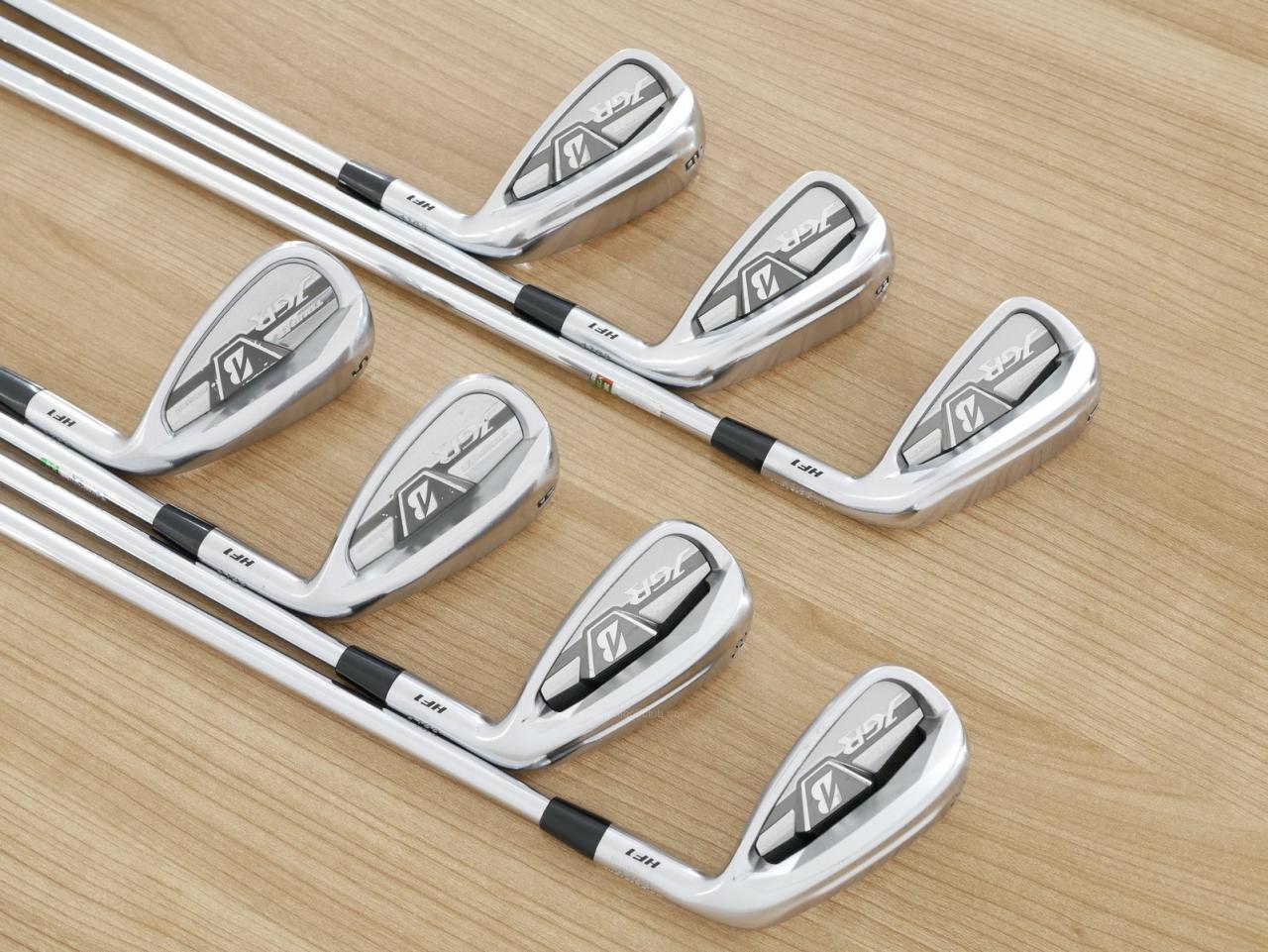 Iron set : Bridgestone : ชุดเหล็ก Bridgestone Tour B JGR HF1 Forged (รุ่นปี 2018 ตีไกลกว่าปกติ 2 เบอร์) มีเหล็ก 7-P1,P2,Aw,Sw (7 ชิ้น) ก้านเหล็ก NS Pro Zelos 8 Flex R