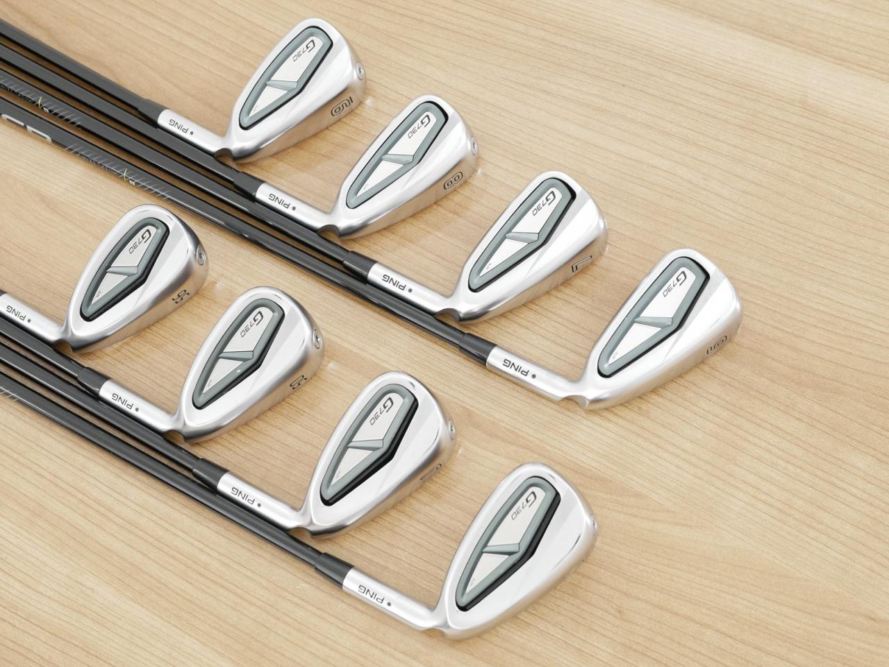 Iron set : Ping : ชุดเหล็ก Ping G730 (รุ่นล่าสุด ปี 2024 Japan Spec. ใบใหญ่ ง่ายที่สุด ไกลที่สุดของ Ping) มีเหล็ก 6-Pw,Aw,50,56 (8 ชิ้น) ก้านกราไฟต์ Ping ALTA J CB Flex R