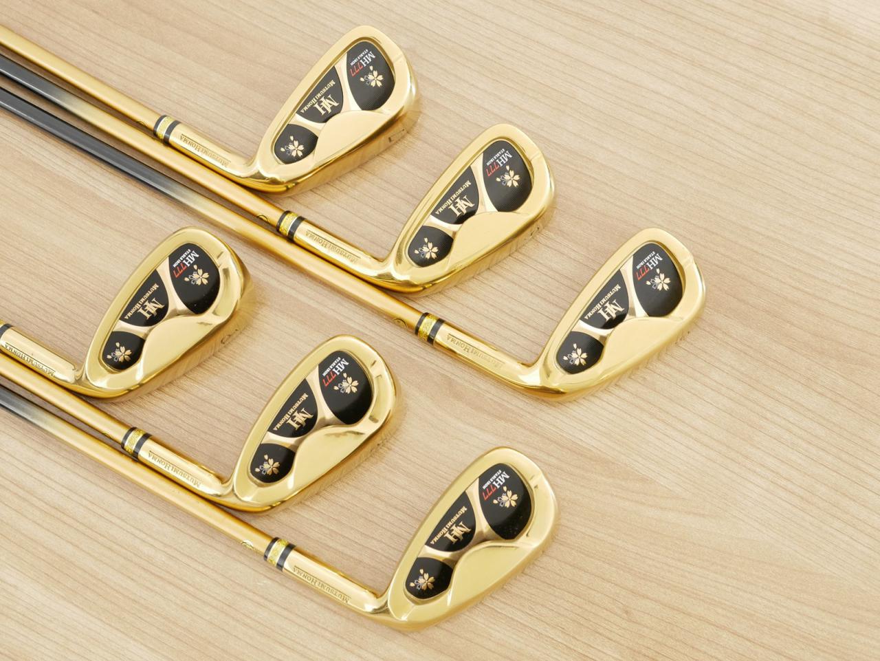 Iron set : Other Brand : ชุดเหล็ก Mutsumi Honma MH777 One Length (ใบใหญ่ ตีง่าย ไกล) มีเหล็ก 5-Pw (6 ชิ้น) ก้านกราไฟต์ Flex SR