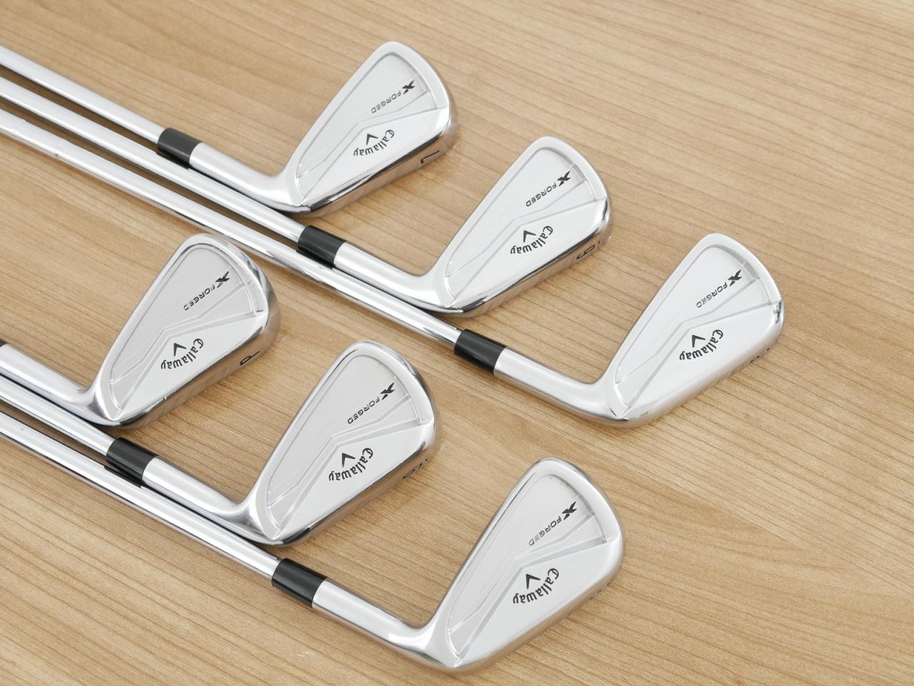 Iron set : Callaway : ชุดเหล็ก Callaway X Forged (ออกปี 2024 นุ่ม แน่น หล่อมาก) มีเหล็ก 5-Pw (6 ชิ้น) ก้านเหล็ก NS Pro Modus 105 Flex S