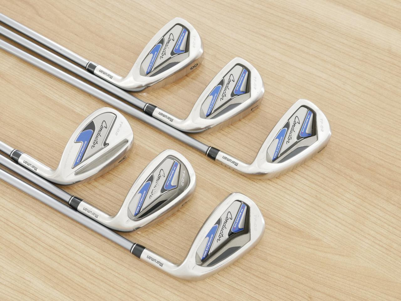 Iron set : Maruman : ชุดเหล็ก Maruman Conductor TF-02 มีเหล็ก 6-Pw,Aw (6 ชิ้น) ก้านกราไฟต์ Flex R
