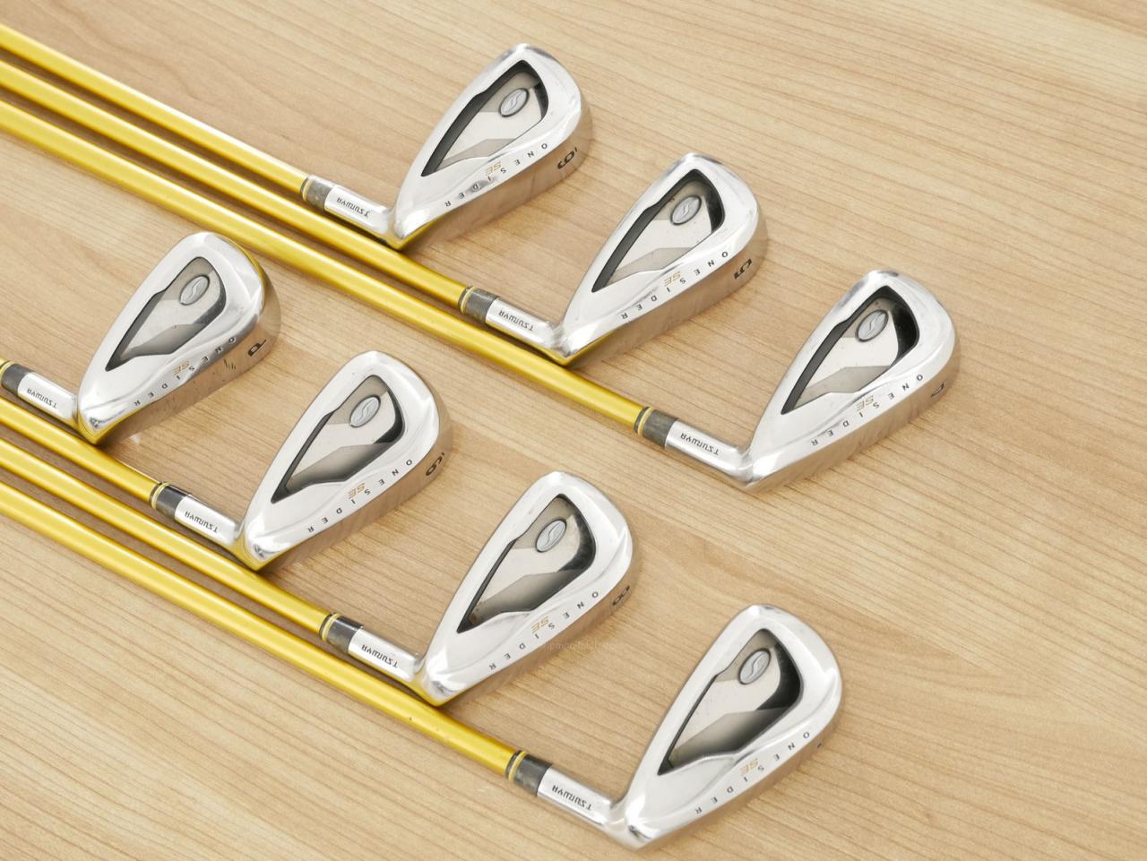 Iron set : Tsuruya : ชุดเหล็ก Tsuruya Onesider SE (ใบใหญ่ หน้าเด้ง) มีเหล็ก 4-Pw (7 ชิ้น) ก้านกราไฟต์ Flex R