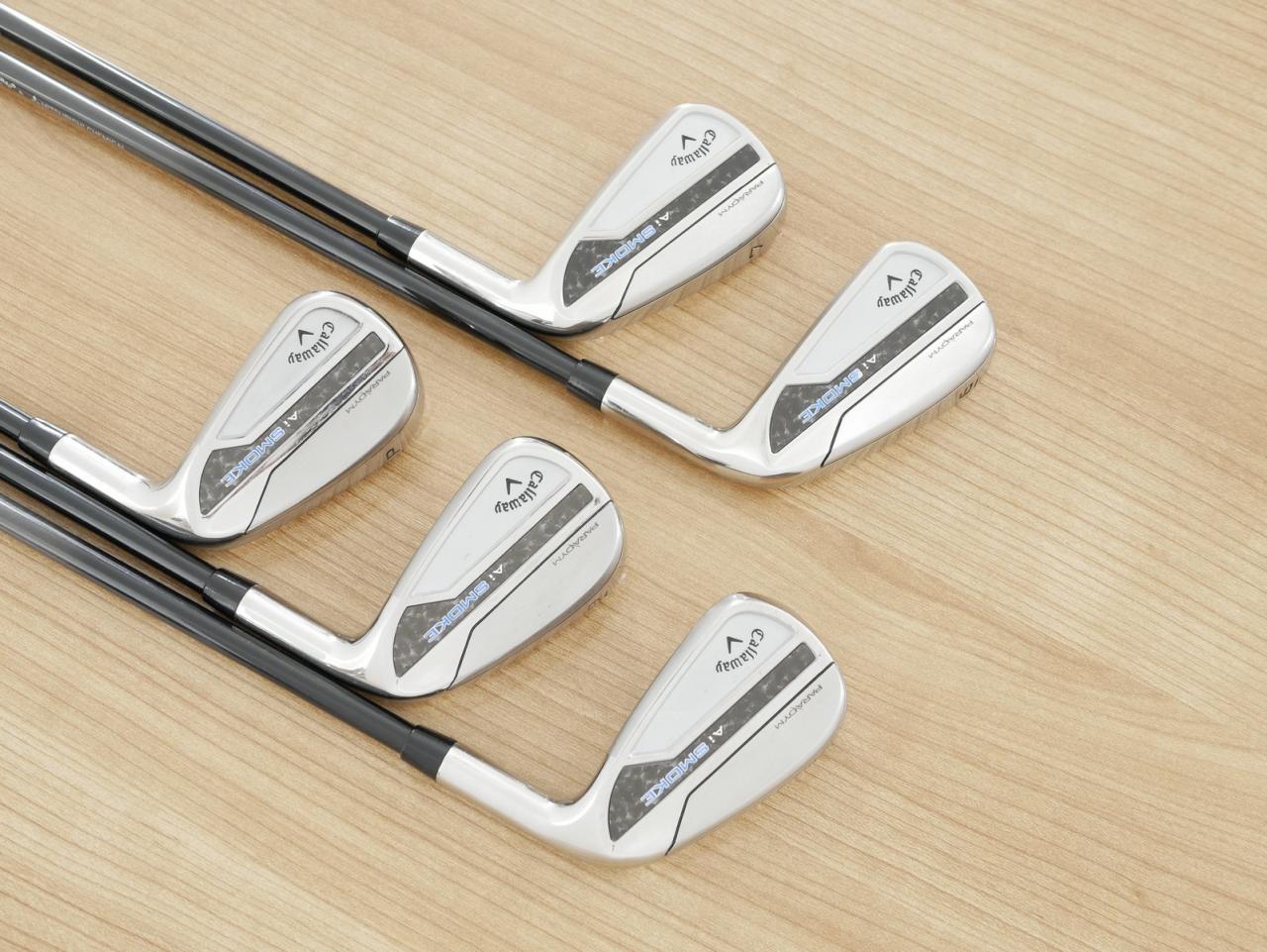 Iron set : Callaway : ชุดเหล็ก Callaway Paradym Ai Smoke (ออกปี 2024 ตีง่ายมาก ไกล Japan Spec.) มีเหล็ก 6-Pw (5 ชิ้น) ก้านกราไฟต์ Mitsubishi TENSEI 50 Flex R