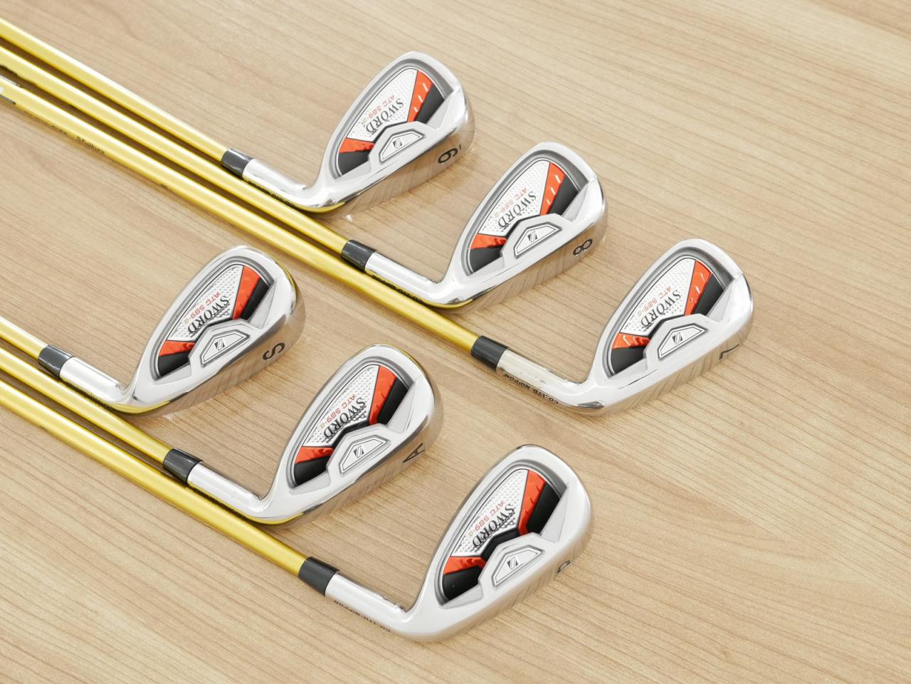 Iron set : Katana : ชุดเหล็ก Katana Sword ATC-589a (หน้าเด้ง) มีเหล็ก 7-Pw,Aw,Sw (6 ชิ้น) ก้านกราไฟต์ Fujikura Speeder 589 Flex SR