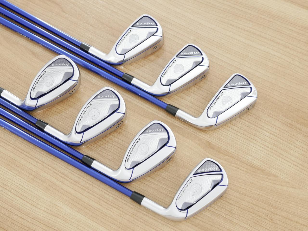 Iron set : Yamaha : ชุดเหล็ก Yamaha Inpres DriveStar (ออกปี 2023 ตีไกลที่สุด ไกลกว่าเหล็กทั่วไป 2 เบอร์ หน้าเด้งมากๆ) มีเหล็ก 7-Pw,Aw,As,Sw (7 ชิ้น) ก้านกราไฟต์ Fujikura Speeder NX M423i Flex SR