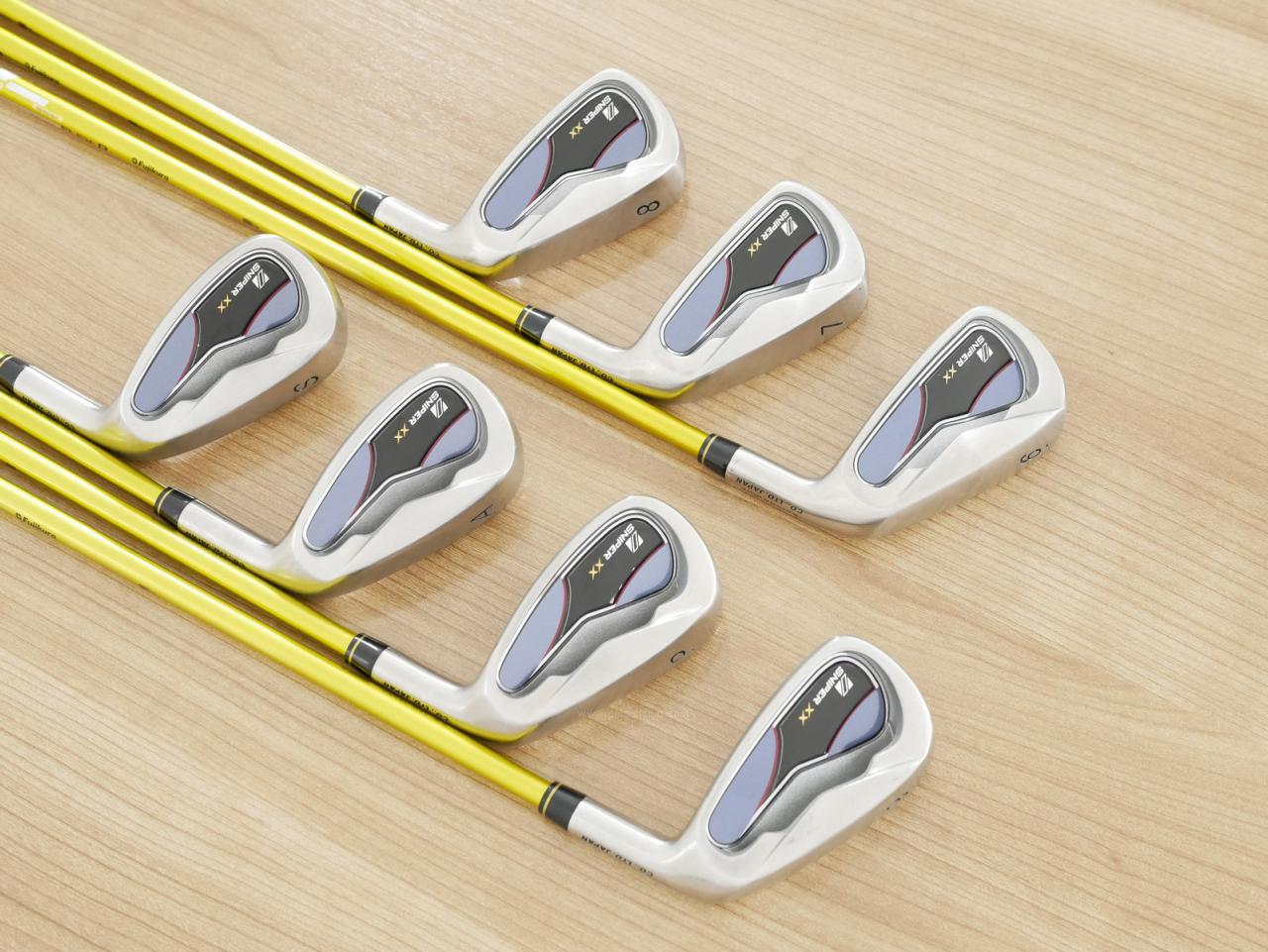 Iron set : Katana : ชุดเหล็ก Katana Sniper XX (ใบใหญ่ ตีง่าย ไกล) มีเหล็ก 6-Pw,Aw,Sw (7 ชิ้น) ก้านกราไฟต์ Fujikura Speeder 589 Flex R