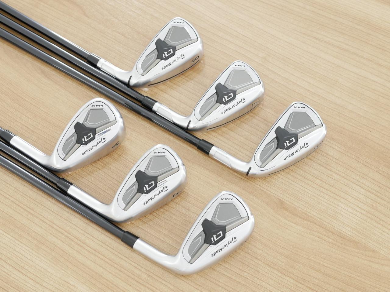 Iron set : Taylormade : ชุดเหล็ก Taylormade Qi MAX (รุ่นล่าสุด ออกปี 2026 Japan Spec.) มีเหล็ก 6-Pw,Aw (6 ชิ้น) ก้านกราไฟต์ Mitsubishi REAX 65 Flex R