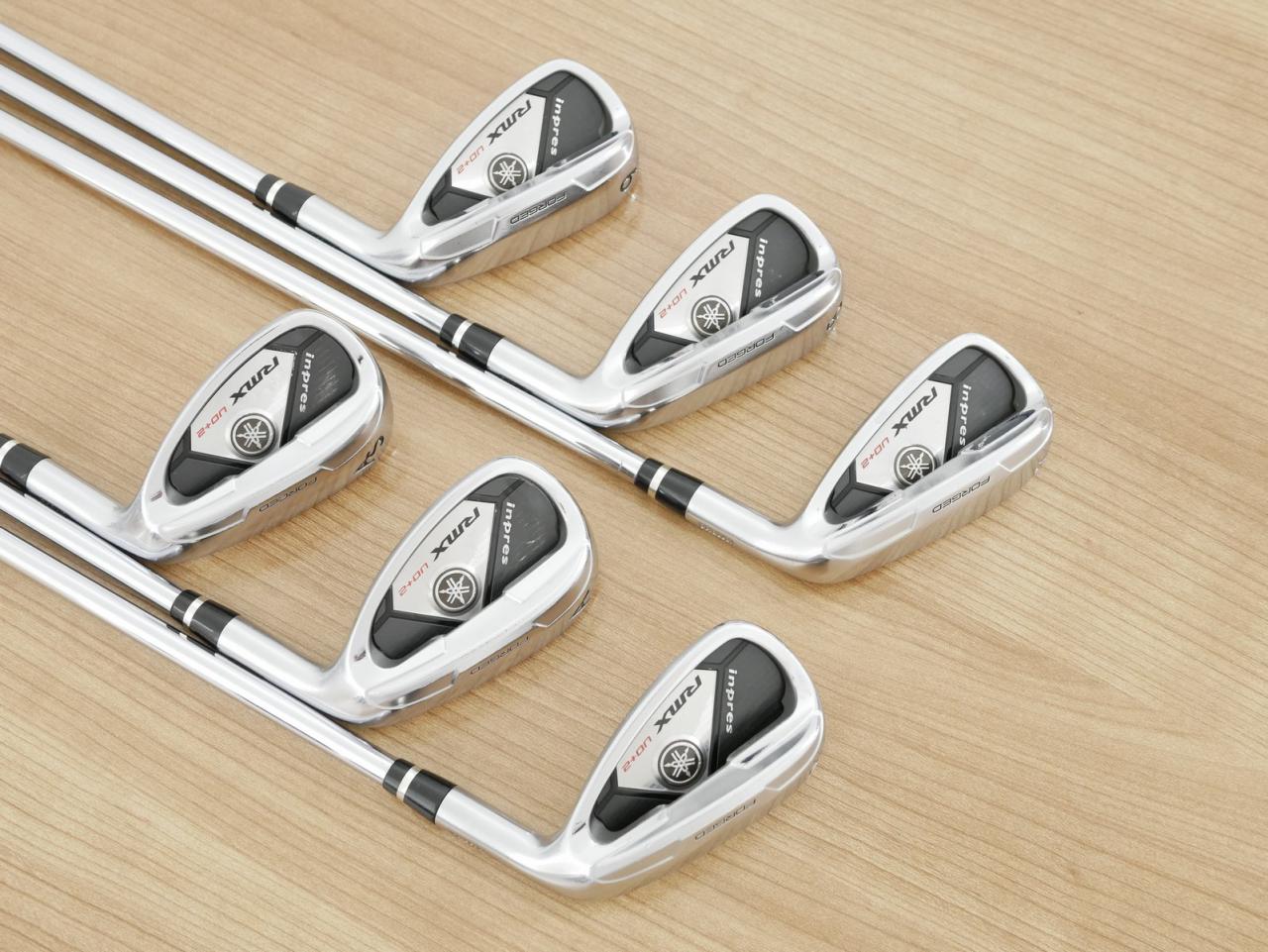 Iron set : Yamaha : ชุดเหล็ก Yamaha Inpres RMX UD+2 (ปี 2017 ตีไกลที่สุด ไกลกว่าเหล็กทั่วไป 2 เบอร์) มีเหล็ก 7-Pw,Aw,As (6 ชิ้น) ก้านเหล็ก NS Pro Zelos 7 Flex R