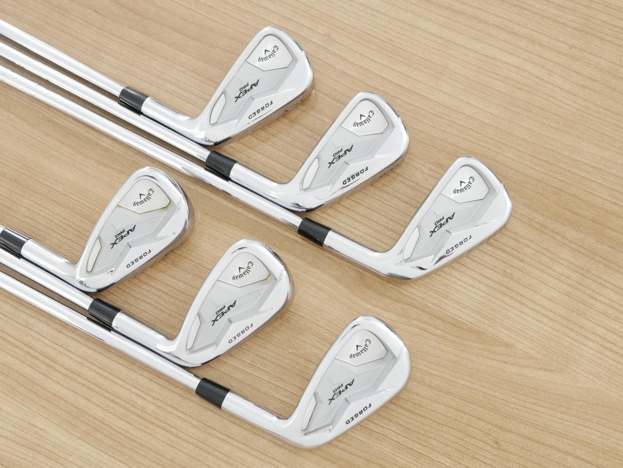 Iron set : Callaway : ชุดเหล็ก Callaway APEX Pro Forged (ออกปี 2019) มีเหล็ก 5-Pw (6 ชิ้น) ก้านเหล็ก NS Pro 950 Flex S