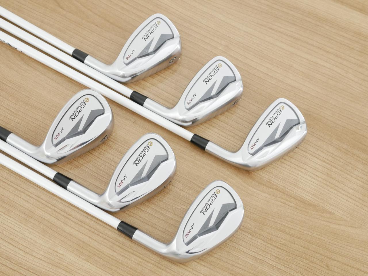 Iron set : Epon : ชุดเหล็ก EPON AF-706 Forged (ออกปี 2021 ใบใหญ่ ตีง่าย ไกล) มีเหล็ก 7-Pw,Tw,Aw (6 ชิ้น) ก้านกราไฟต์ Fujikura Speeder 45i Flex R