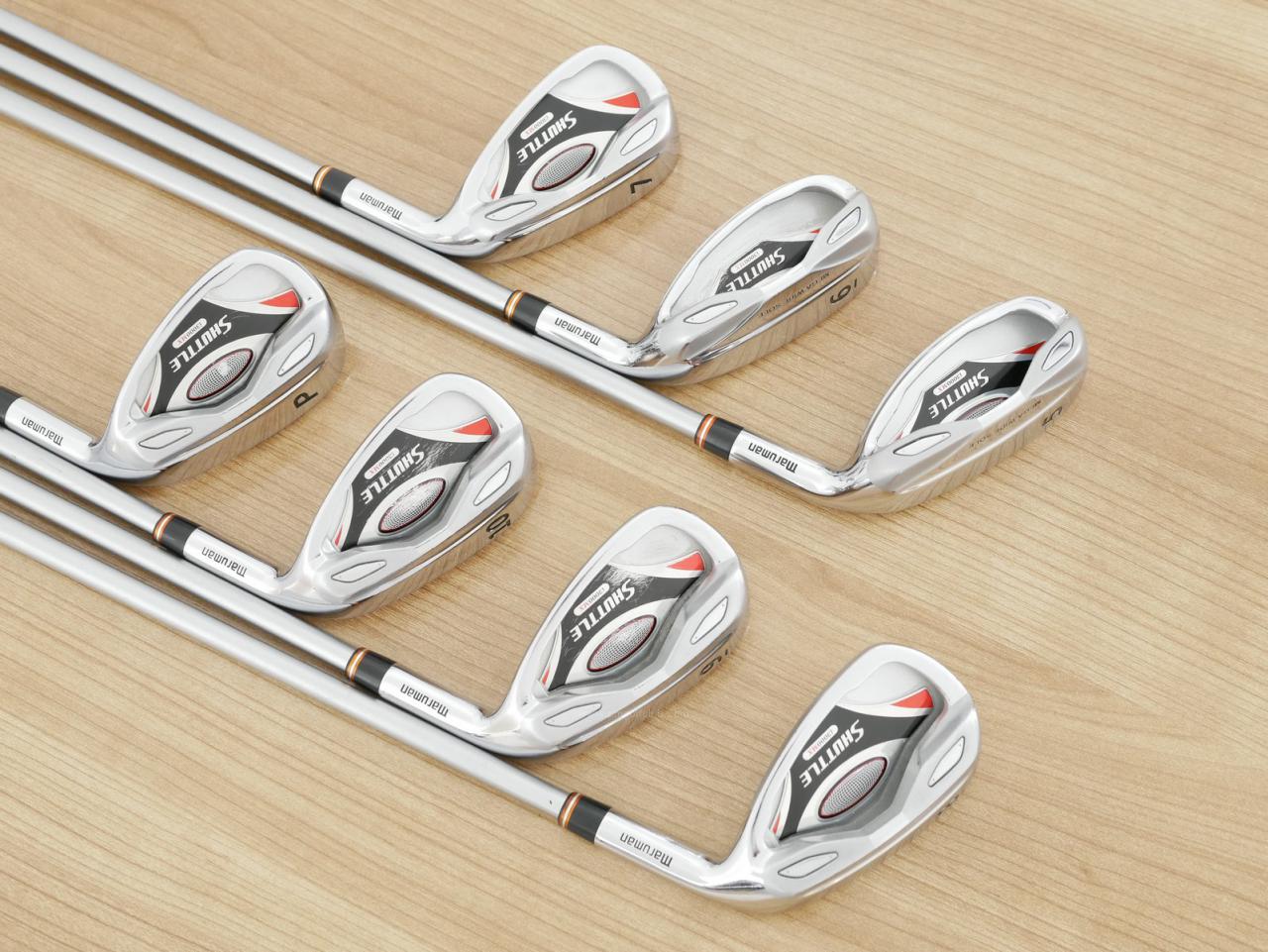 Iron set : Maruman : ชุดเหล็กกระเทย Maruman Shuttle i3000Mx (ตีง่ายมากๆ ไกล เหล็กยาวเป็น Utility) มีเหล็ก 5-10,Pw (7 ชิ้น) ก้านกราไฟต์ Flex R