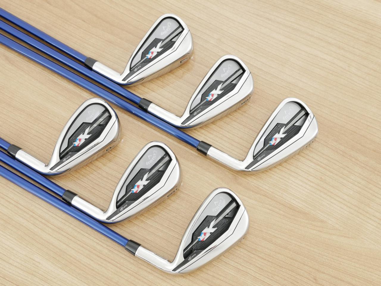 Iron set : Callaway : ชุดเหล็ก Callaway XR (ใบใหญ่ ตีง่ายมาก) มีเหล็ก 5-Pw (6 ชิ้น) ก้านกราไฟต์ Flex R