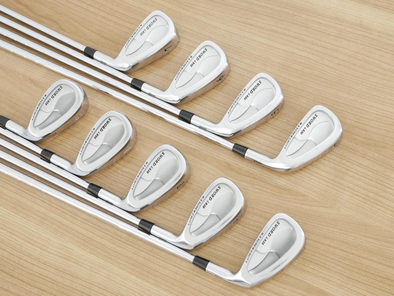 Iron set : Katana : ชุดเหล็ก Katana Sword i930 มีเหล็ก 4-Pw,Aw,Sw (9 ชิ้น) ก้านเหล็ก NS Pro 750 Wrap Tech Flex R