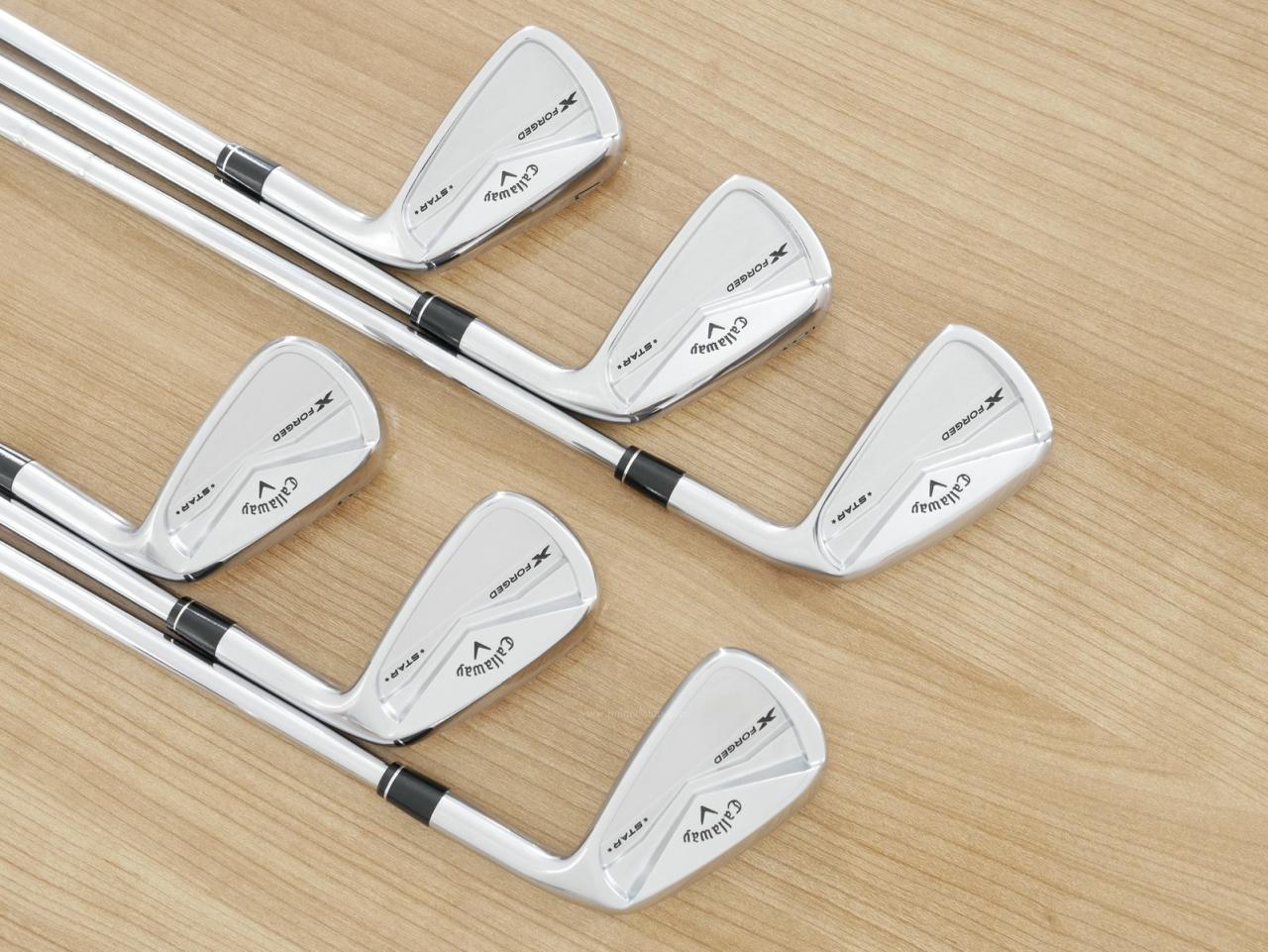 Iron set : Callaway : ชุดเหล็ก Callaway X Forged Star (ออกปี 2024) มีเหล็ก 5-Pw (6 ชิ้น) ก้านเหล็ก NS Pro Modus 105 Flex S