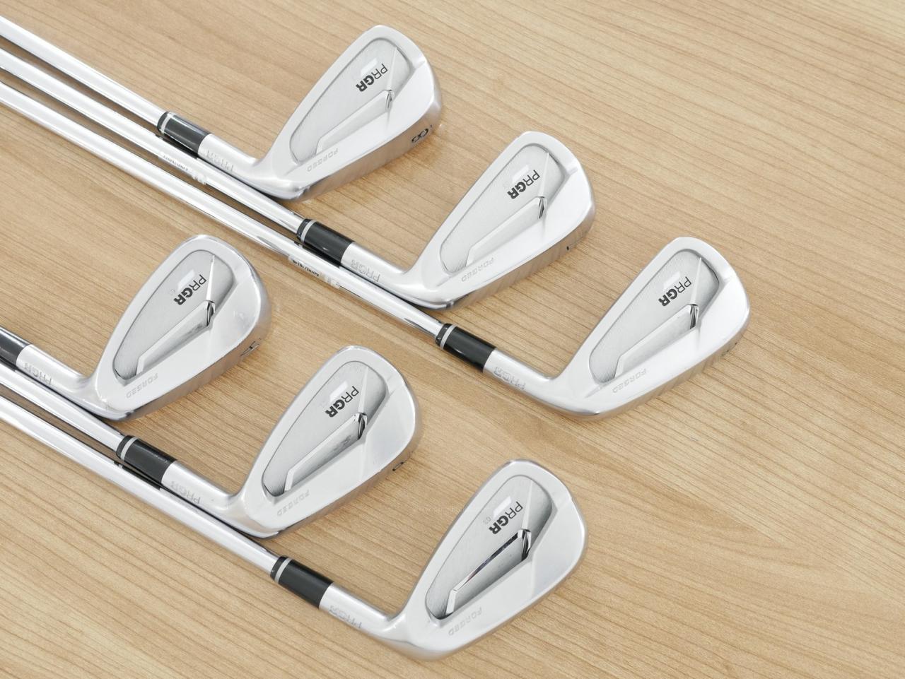 Iron set : PRGR : ชุดเหล็ก PRGR 03 Forged (รุ่นปี 2023 ตีง่าย ไกลมากๆๆ) มีเหล็ก 6-Pw,AW (6 ชิ้น) ก้านเหล็ก NS Pro 85 Flex SR (M-40)