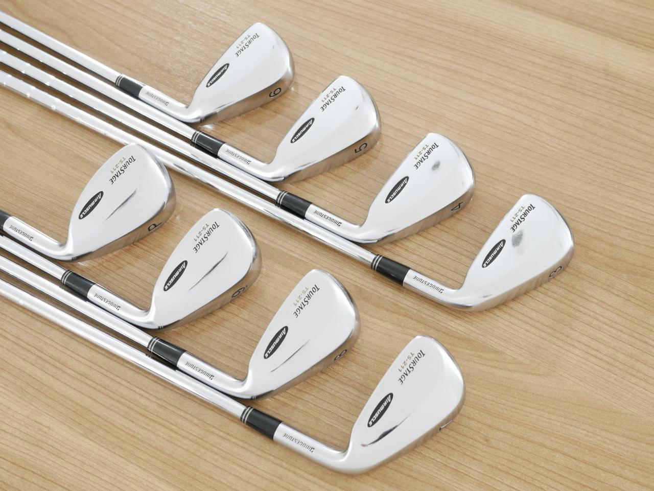 Iron set : Tourstage : ชุดเหล็ก Tourstage TS-211 Airmuscle มีเหล็ก 3-Pw (8 ชิ้น) ก้านเหล็ก NS Pro 950 Flex 