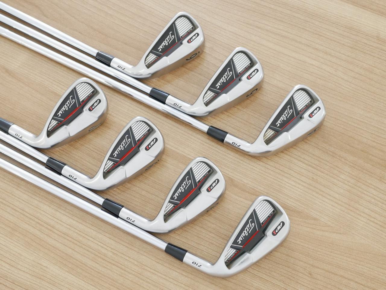 Iron set : Titleist : ชุดเหล็ก Titleist AP1 710 มีเหล็ก 4-Pw (7 ชิ้น) ก้านเหล็ก NS Pro 950 Flex R