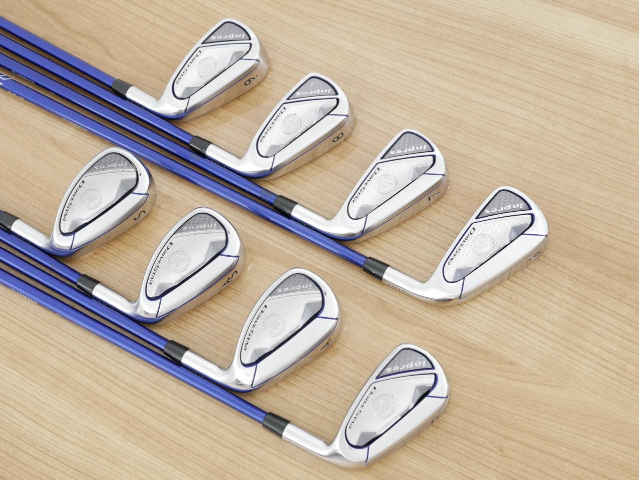 Iron set : Yamaha : ชุดเหล็ก Yamaha Inpres DriveStar (ออกปี 2023 ตีไกลที่สุด ไกลกว่าเหล็กทั่วไป 2 เบอร์ หน้าเด้งมากๆ) มีเหล็ก 6-Pw,Aw,As,Sw (8 ชิ้น) ก้านกราไฟต์ Fujikura Speeder NX M423i Flex SR