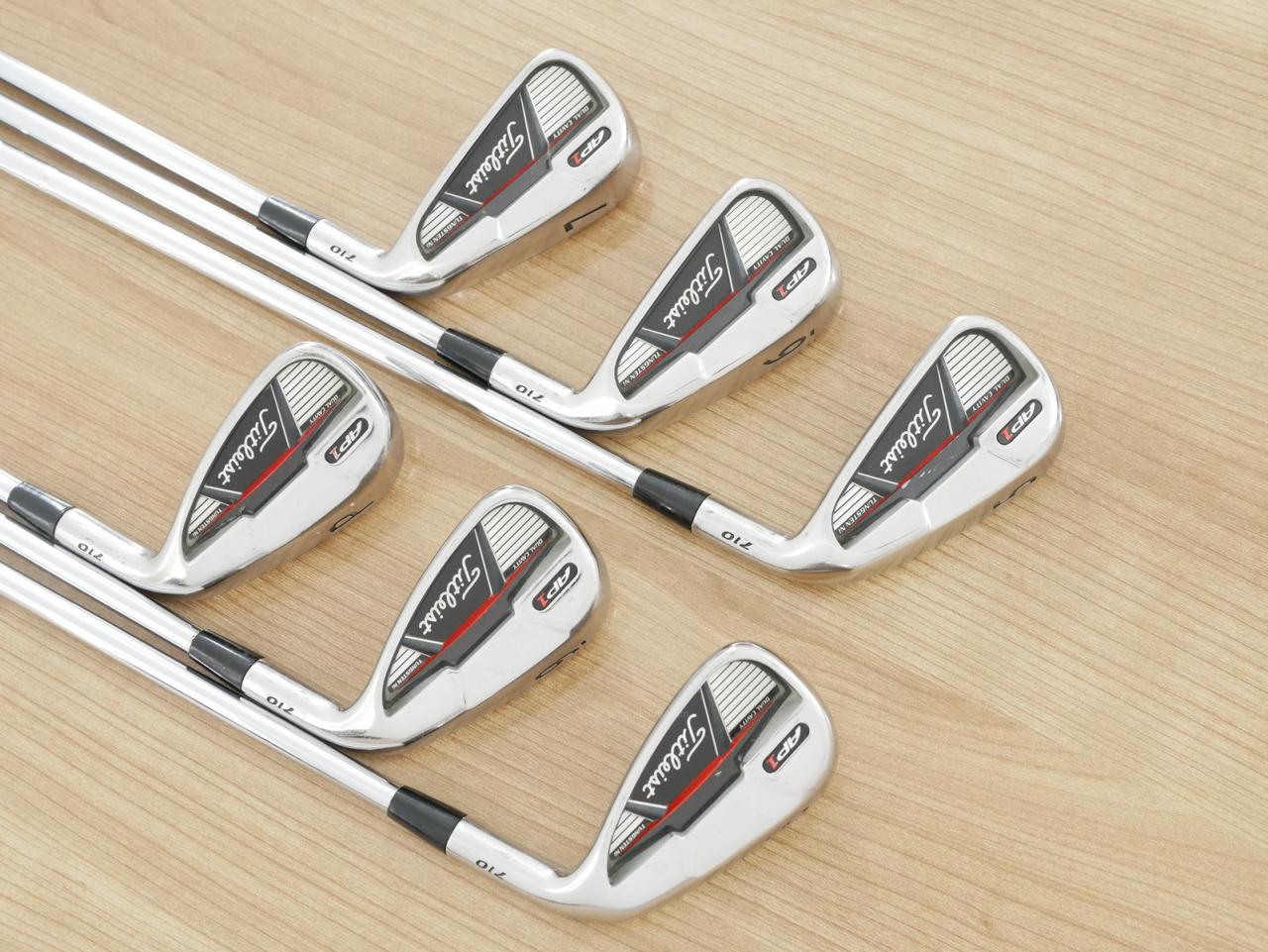 Iron set : Titleist : ชุดเหล็ก Titleist AP1 710 มีเหล็ก 5-Pw (6 ชิ้น) ก้านเหล็ก NS Pro 950 Flex R