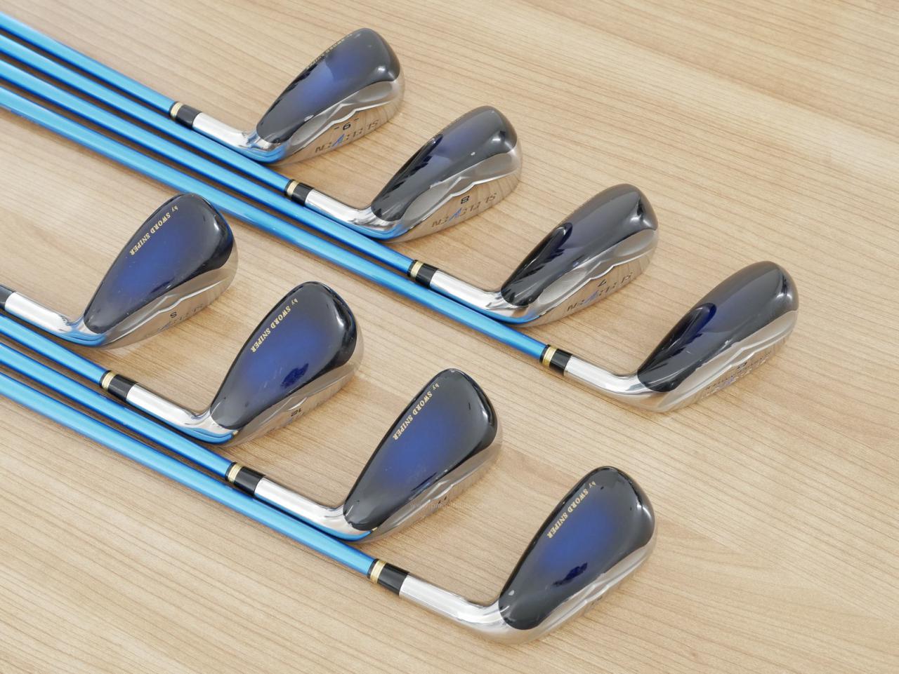 Iron set : Katana : ชุดเหล็กกระเทย Katana Sword SL-Eleven มีเหล็ก 6-12,Sw (8 ชิ้น เทียบเท่า 5-Pw,Aw,Sw) ก้านกราไฟต์ Flex R