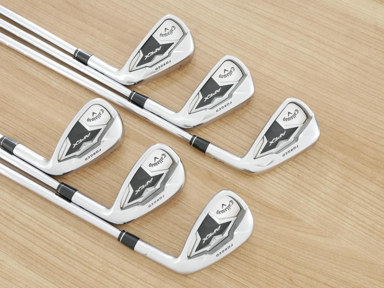 Iron set : Callaway : **มีตำหนิ** ชุดเหล็ก Callaway APEX Forged (ออกปี 2019) มีเหล็ก 5-Pw (6 ชิ้น) ก้านเหล็ก NS Pro Modus 105 Flex S