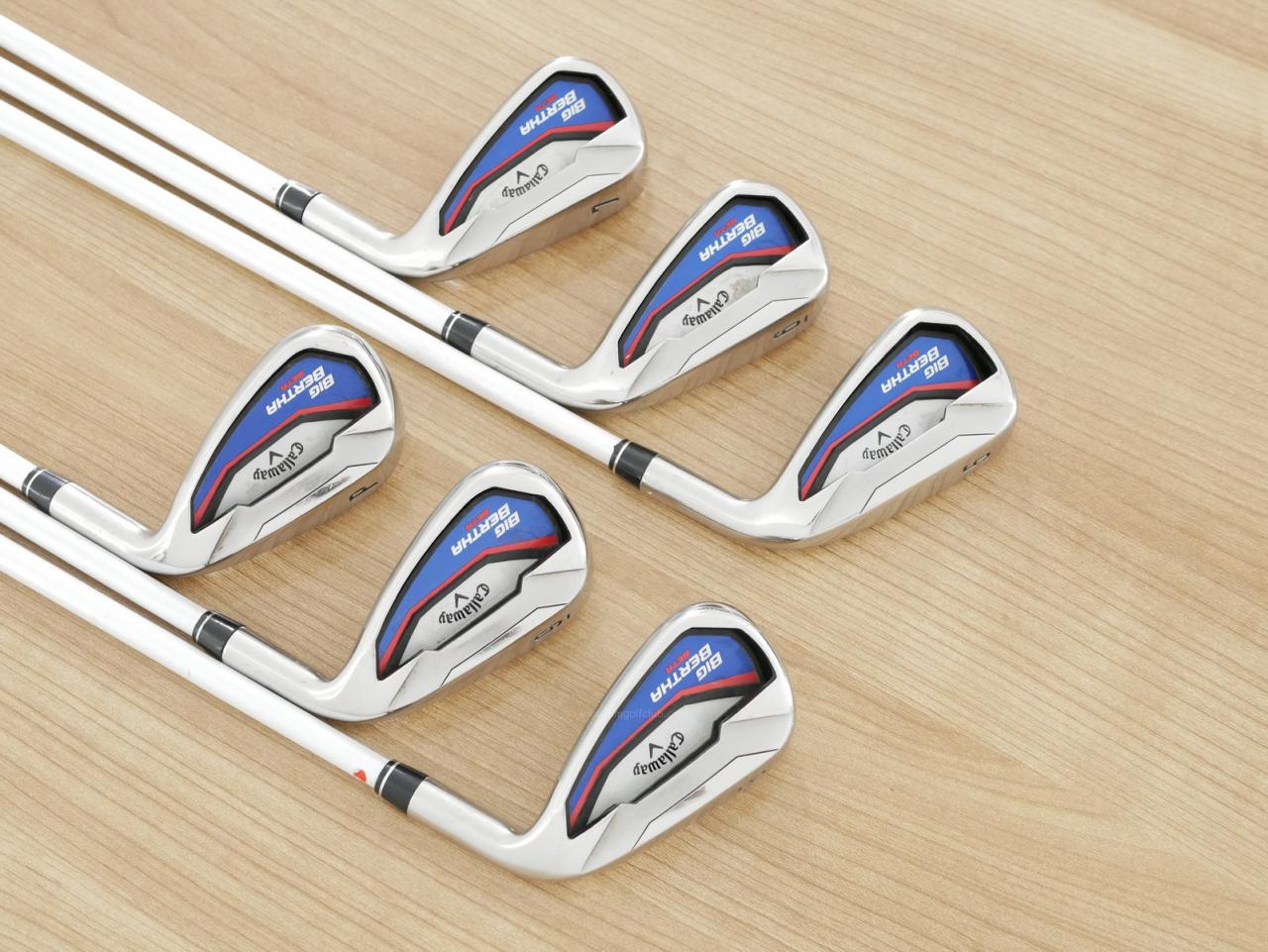 Iron set : Callaway : ชุดเหล็ก Callaway Big Bertha Beta (ใบใหญ่ ตีง่ายมาก) มีเหล็ก 5-Pw (6 ชิ้น) ก้านกราไฟต์ Fujikura Air Speeder Flex SR