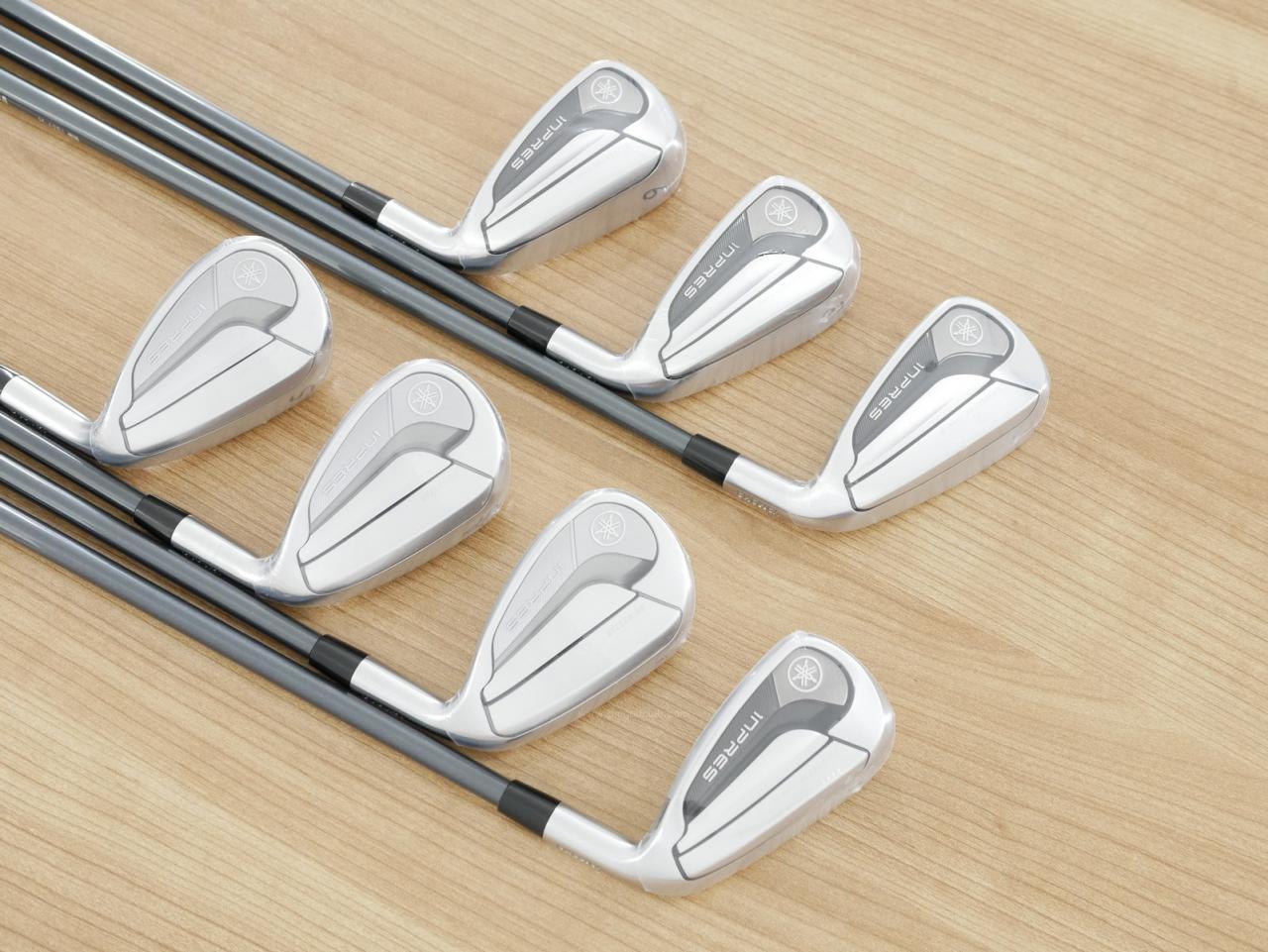 Iron set : Yamaha : **ของใหม่ ยังไม่แกะพลาสติก** ชุดเหล็ก Yamaha Inpres DriveStar Type D (รุ่นล่าสุด ออกปี 2024 ตีไกลที่สุด ไกลกว่าเหล็กทั่วไป 2 เบอร์ หน้าเด้งมากๆ) มีเหล็ก 7-Pw,Aw,As,Sw (7 ชิ้น) ก้านกราไฟต์ Fujikura Speeder NX M-425i Flex R